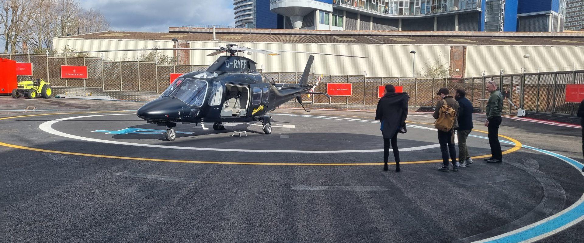 Battersea heliport apron